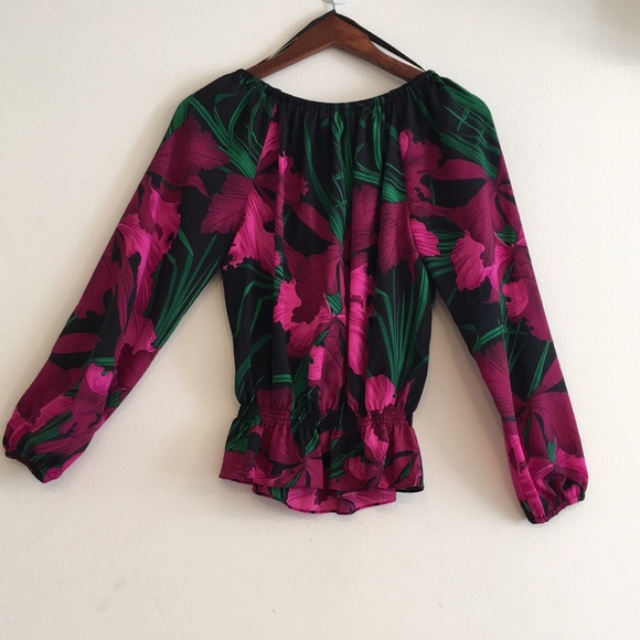 MICHAEL Michael Kors Floral Print Peasant Blouse - Picture 2 of 11